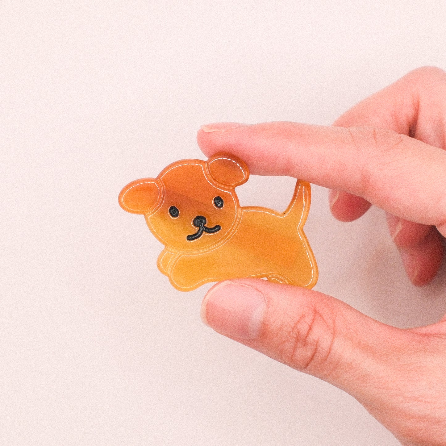 Golden Puppy Hair Clip