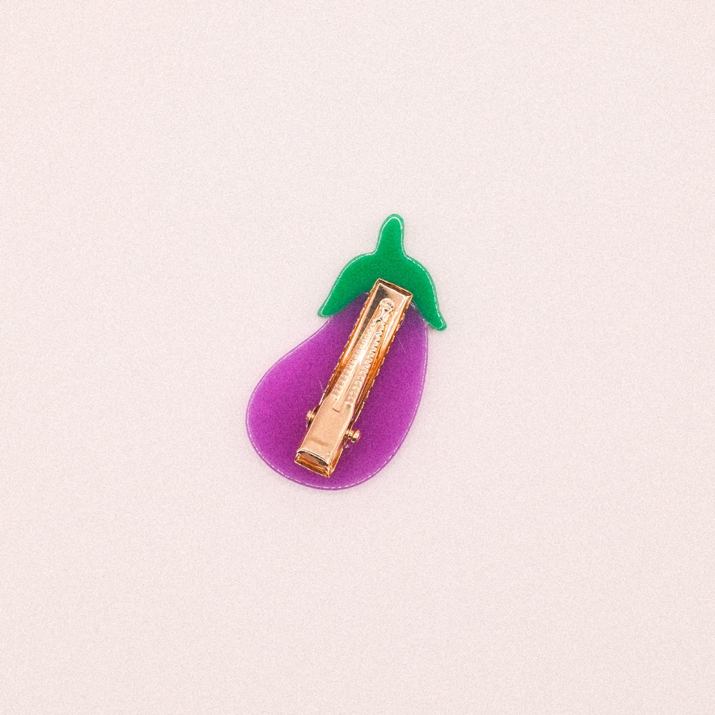 Eggplant Side Hair Clip