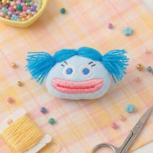 Blue Pigtail Daydream Brooch