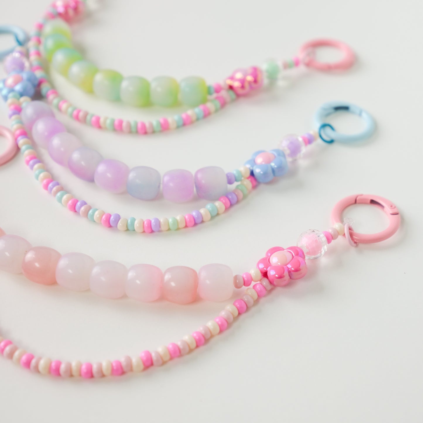 Pink Blossom Duo Beaded Chain
