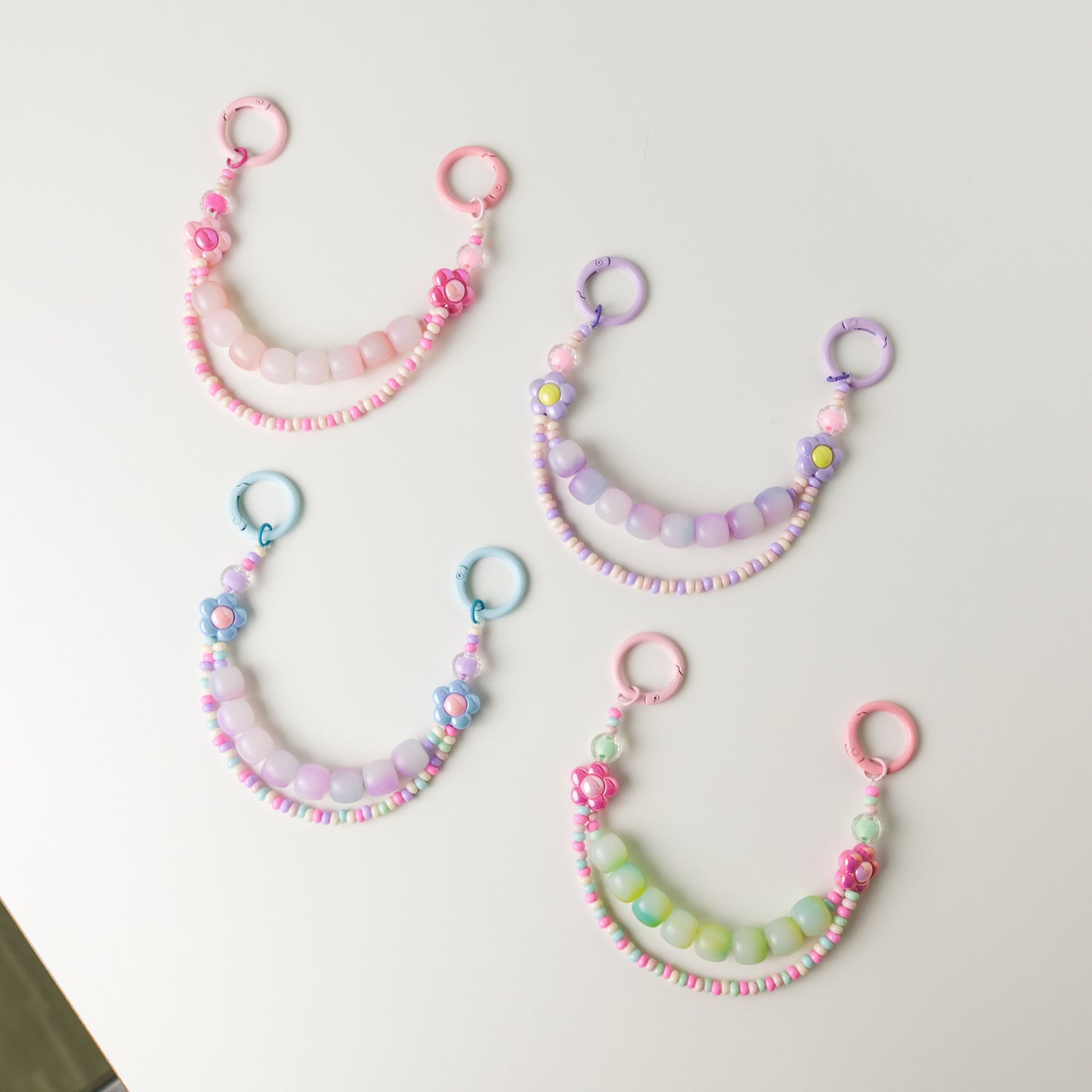 Blue Blossom Duo Beaded Chain