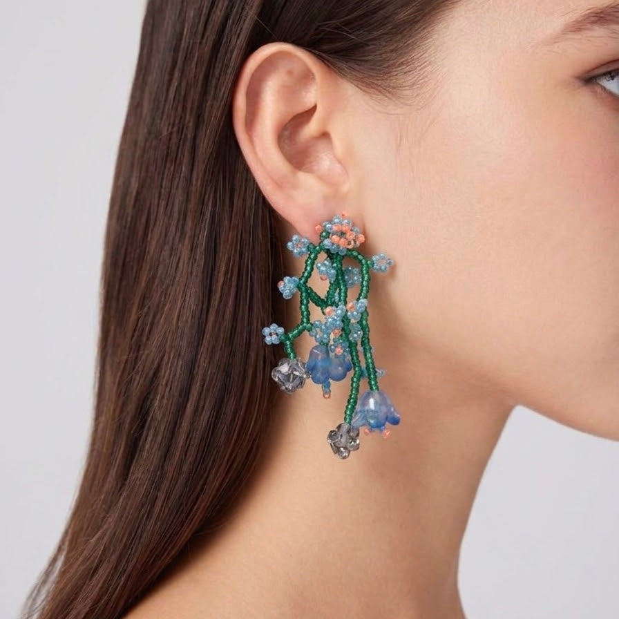 Blueberry Lily Earrings
