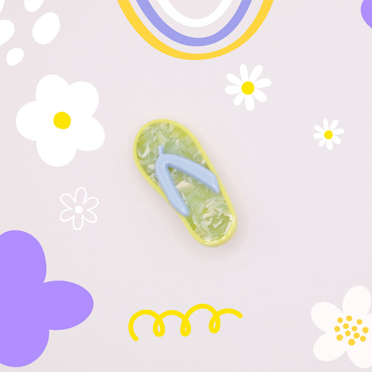 Sage Flip Flop Hair Clip