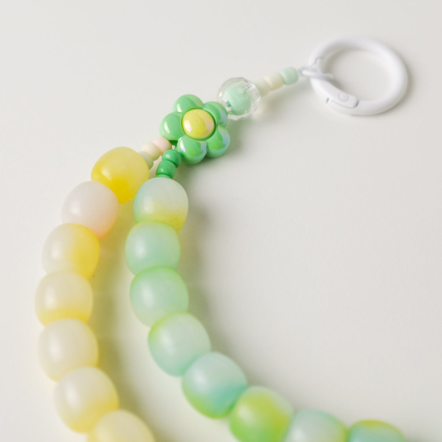 Green & Yellow Blossom Duo Beaded Chain