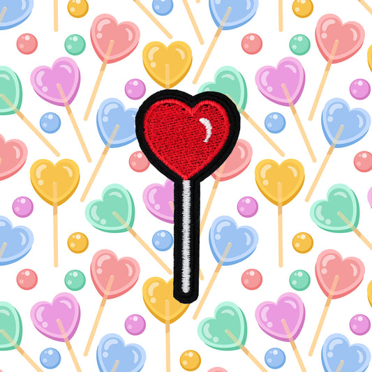 Retro Heart Lollipop