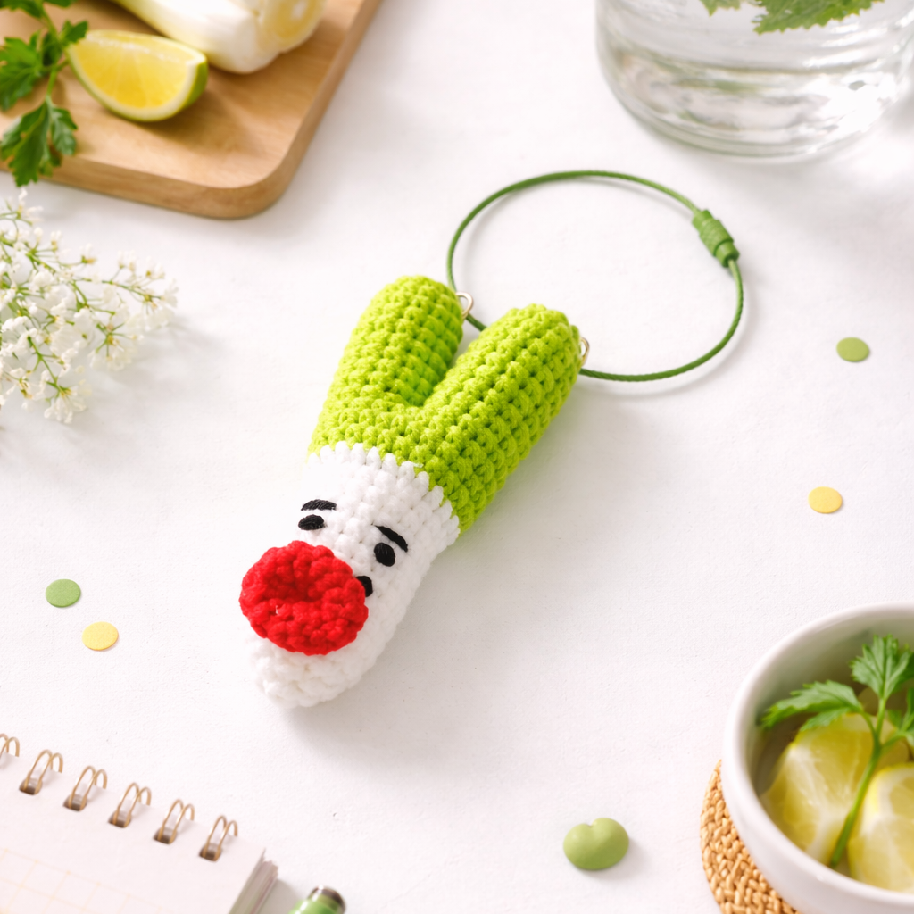 Crochet Kissy Leek 💋