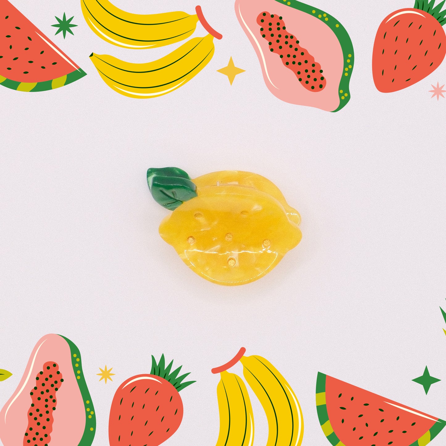 Lemon Mini Hair Claw