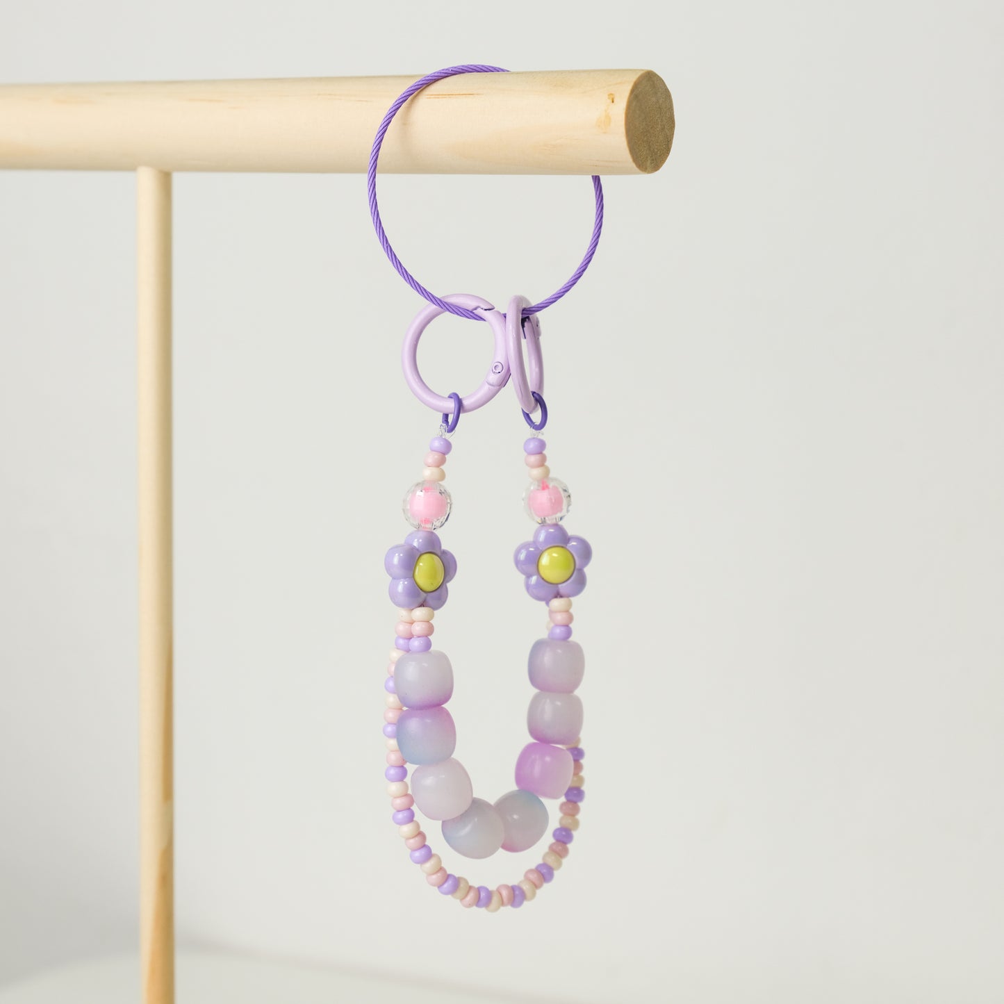 Lilac Blossom Duo Beaded Chain