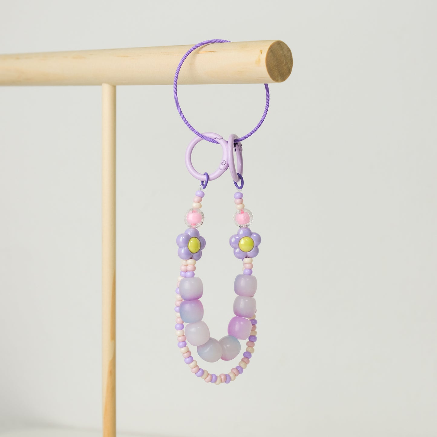 Lilac Blossom Duo Beaded Chain