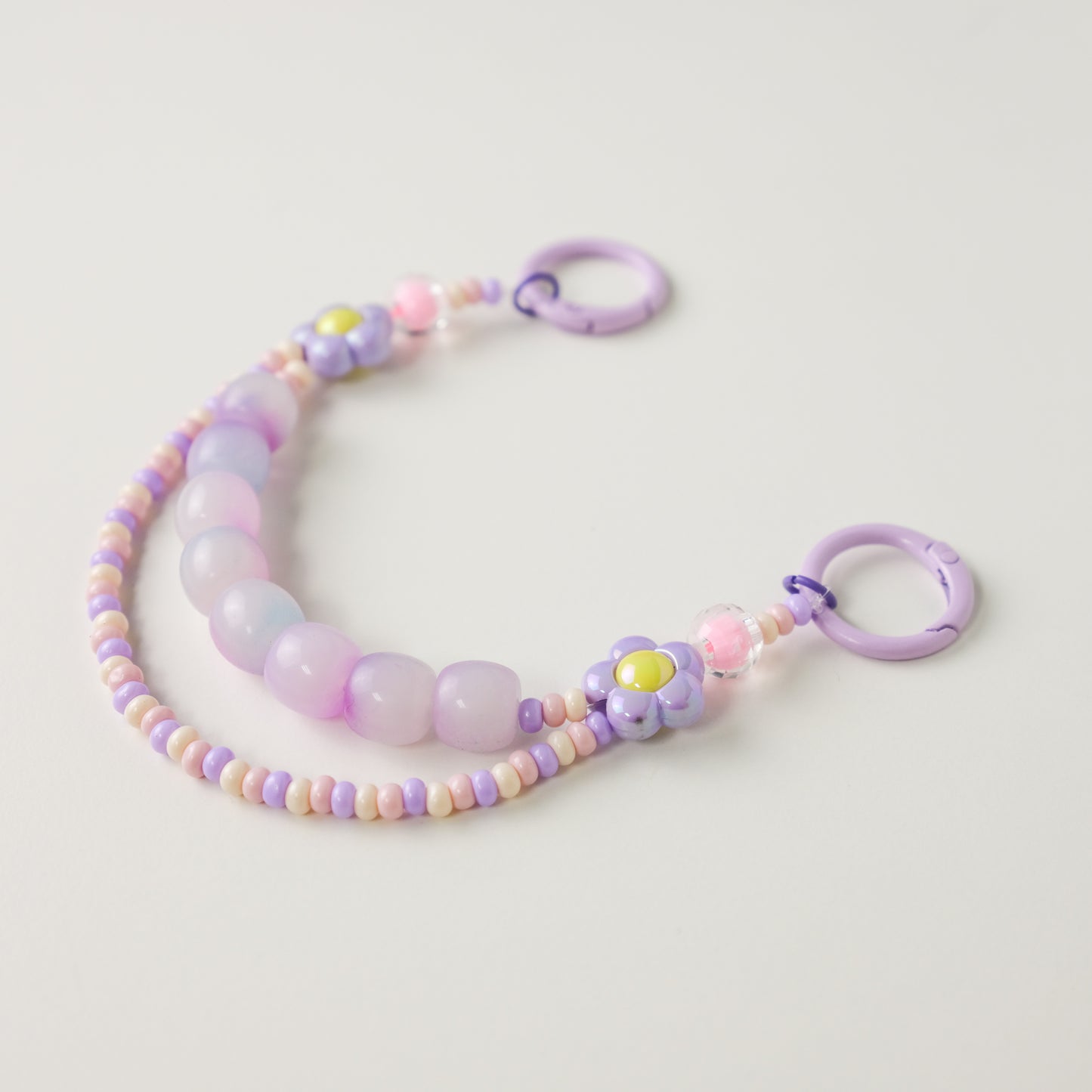 Lilac Blossom Duo Beaded Chain