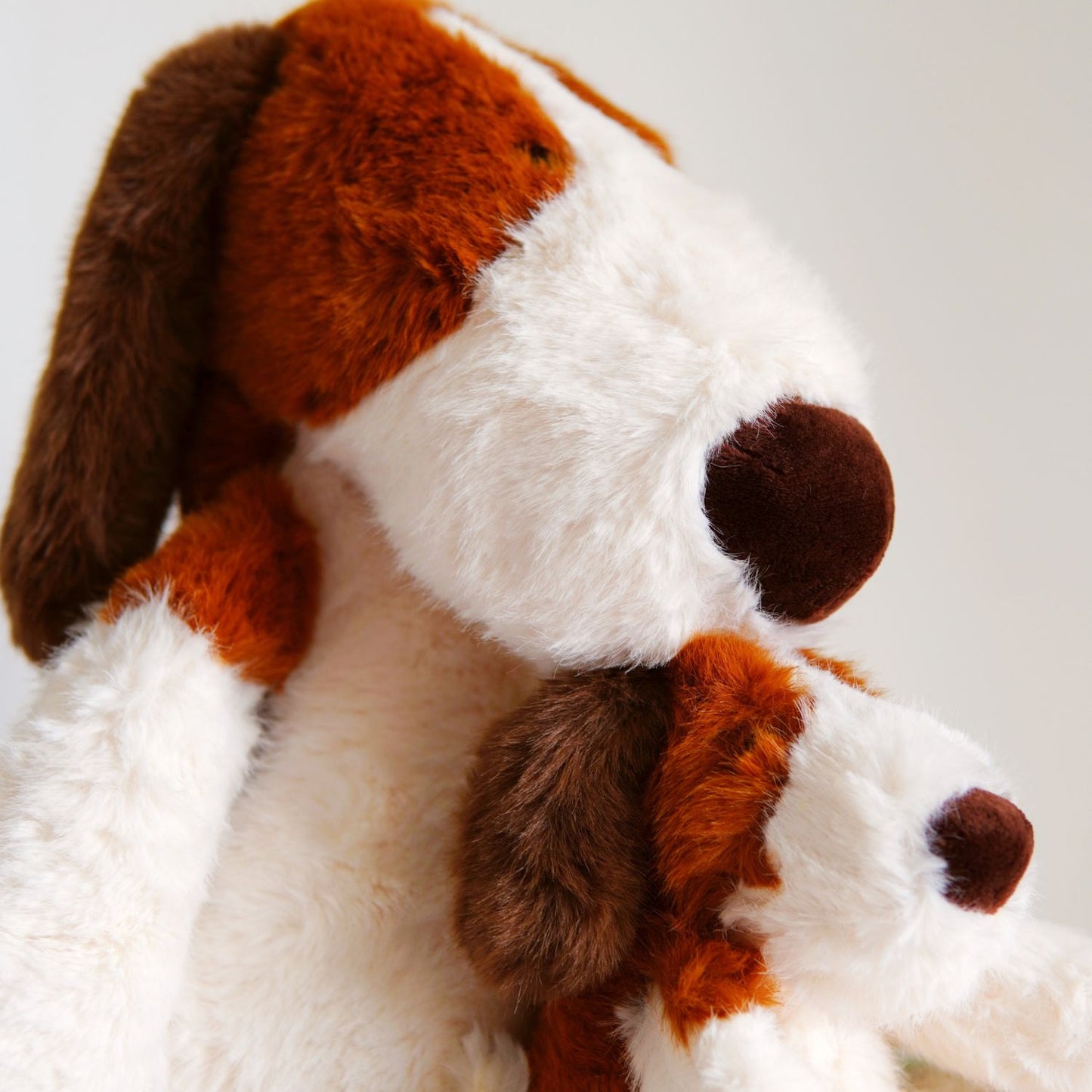 Brown & White Puppy Plushie