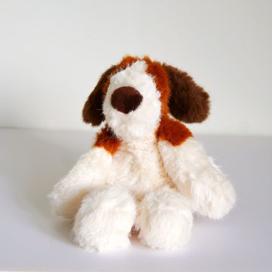 Brown & White Puppy Charm