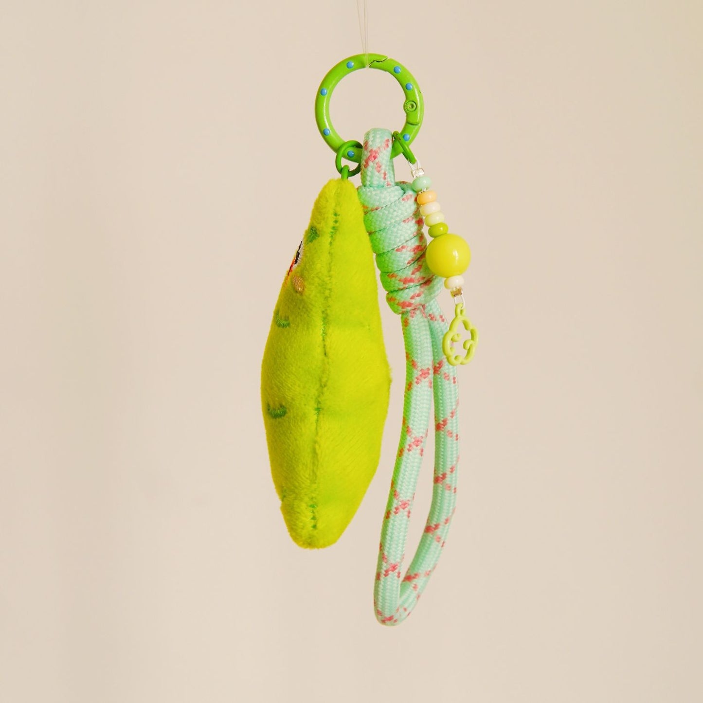 Ms Pea Squeaky Bag Charm