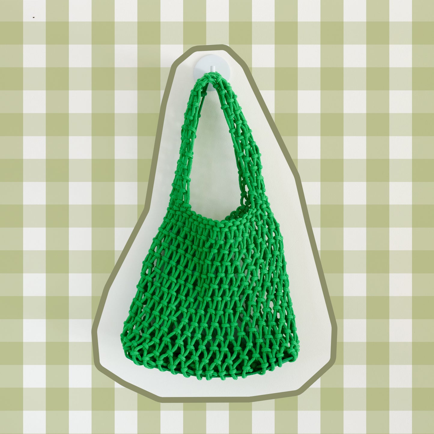 Green Braided Rope Handbag