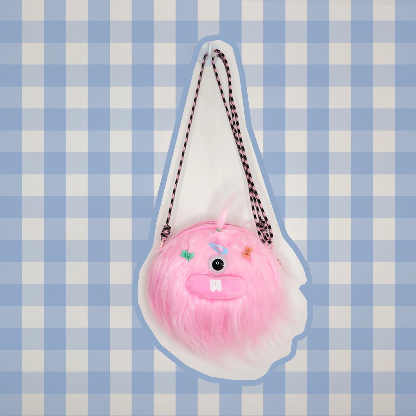 Pink Monster Crossbody Bag