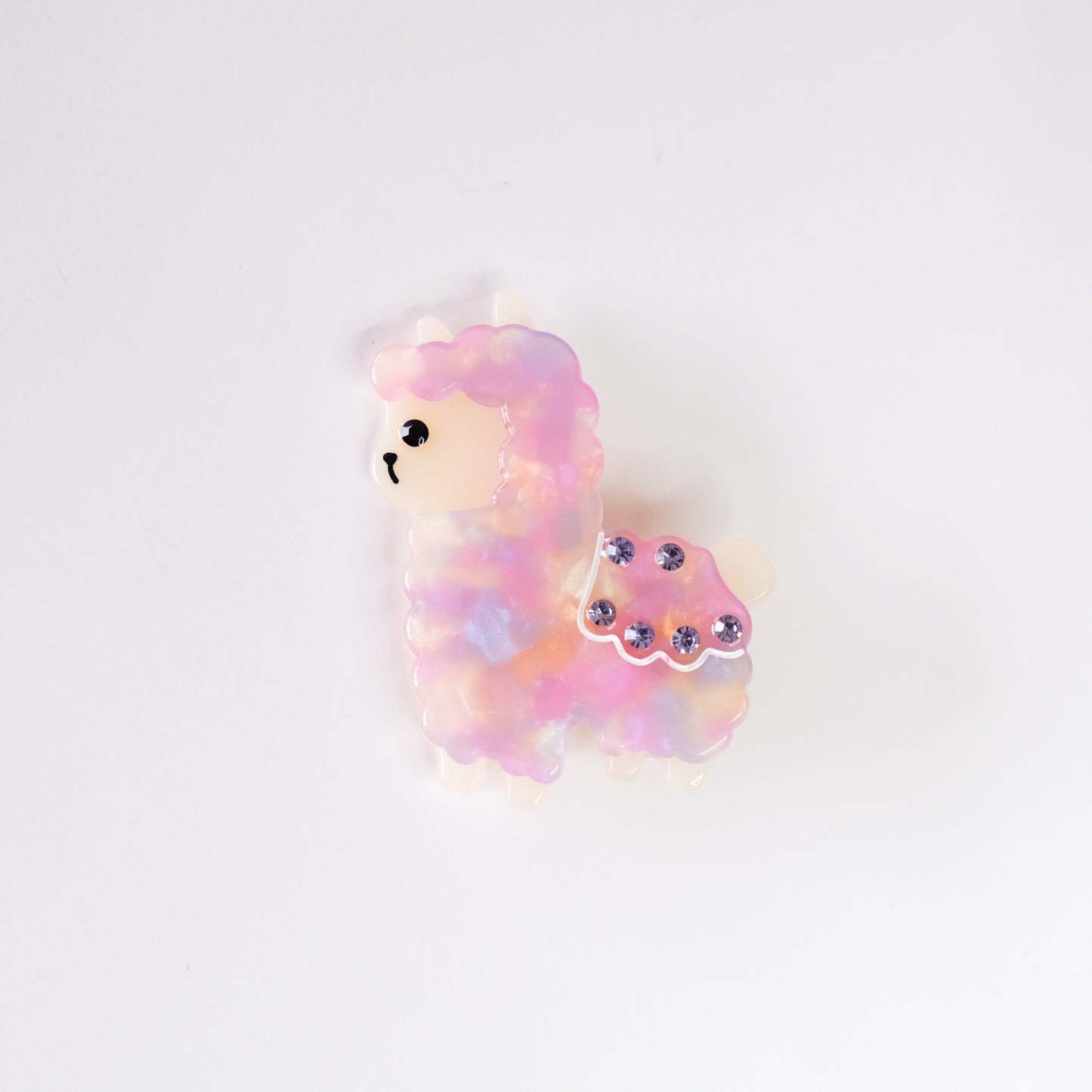 Lilac Llama Hair Clip