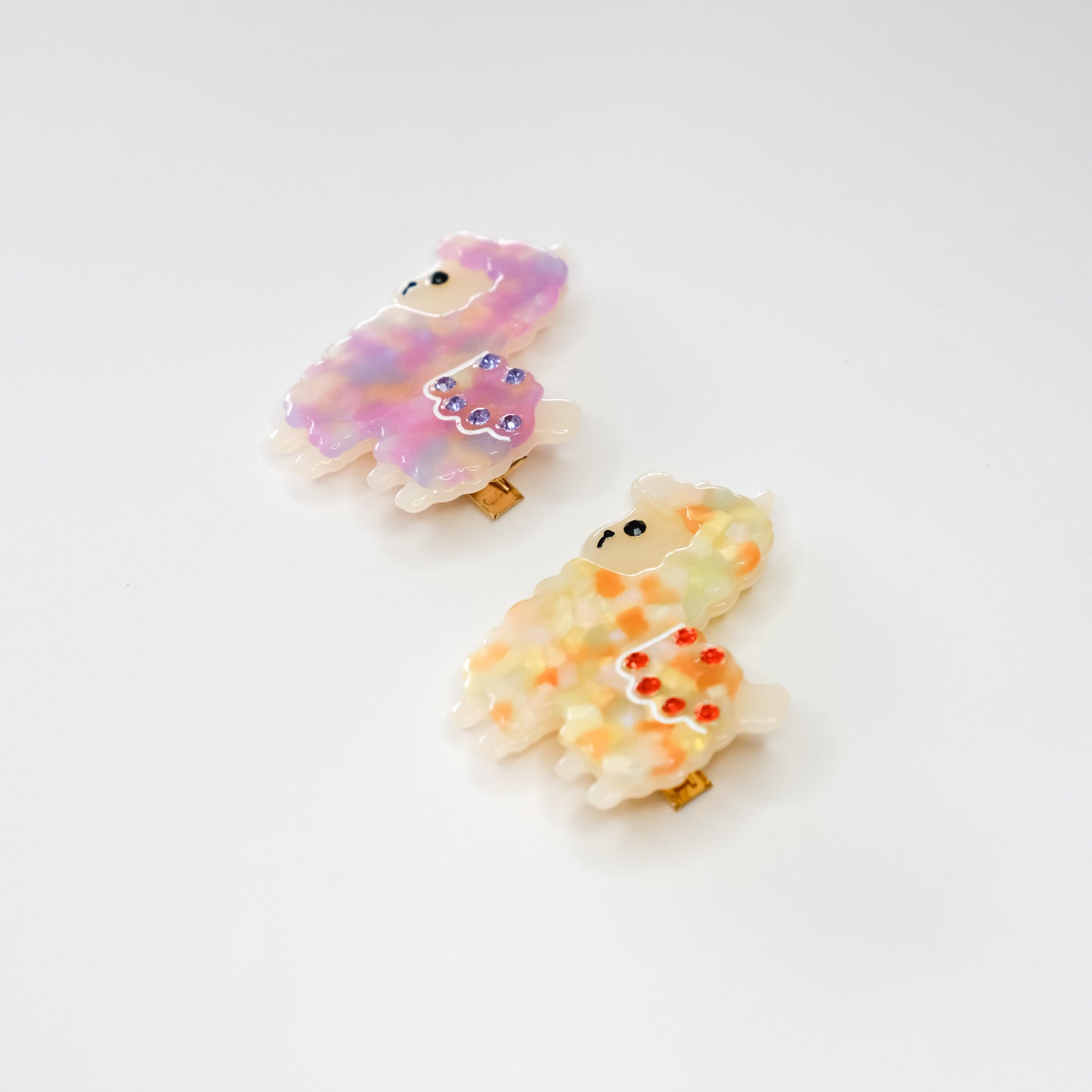 Lilac Llama Hair Clip