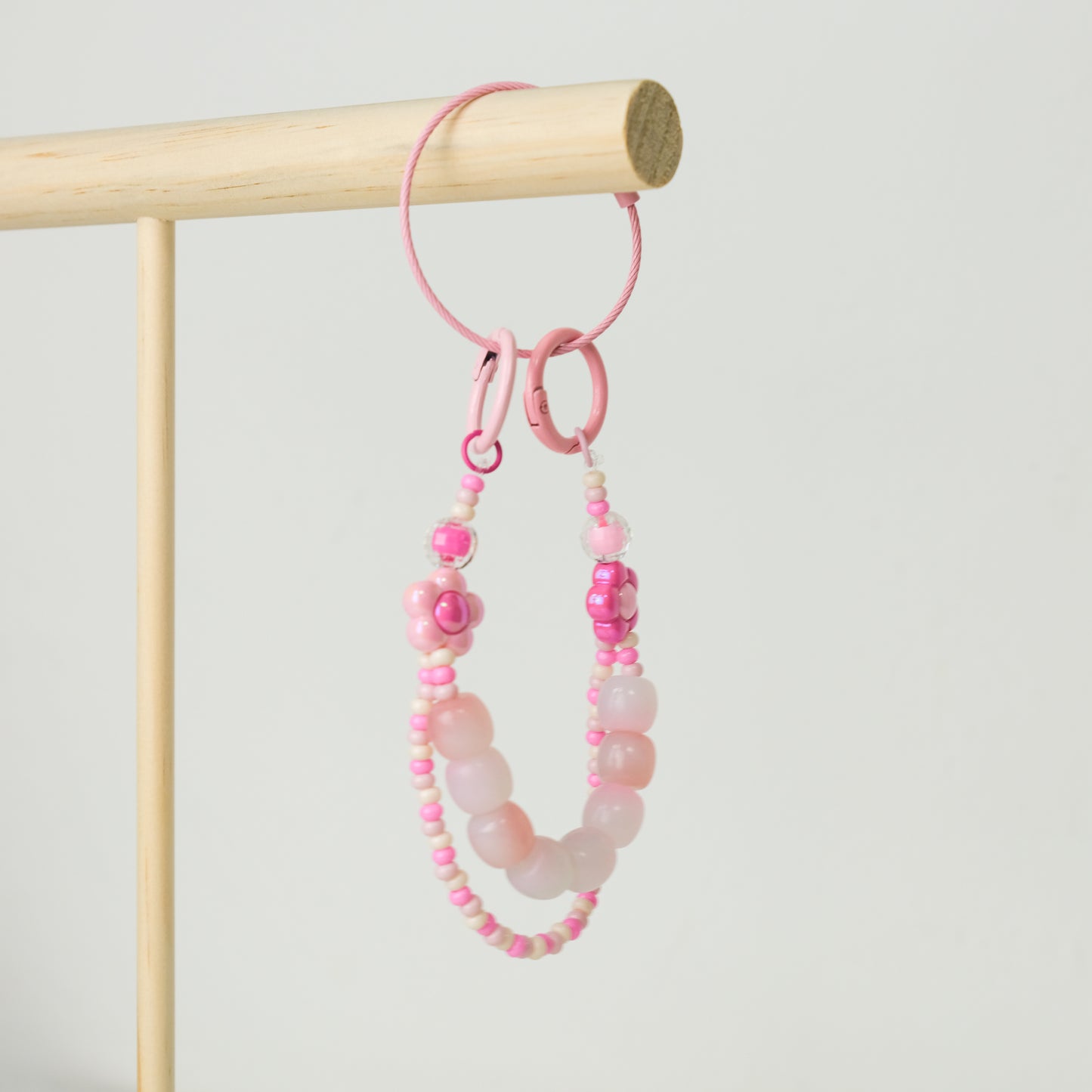 Pink Blossom Duo Beaded Chain