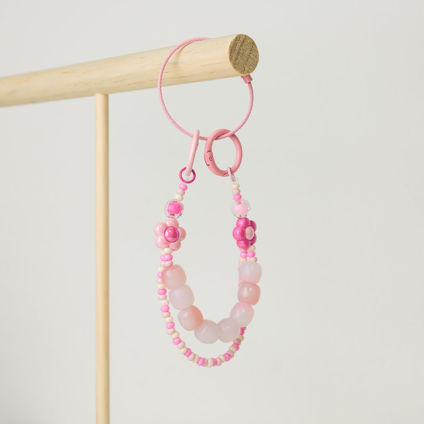 Pink Blossom Duo Beaded Chain