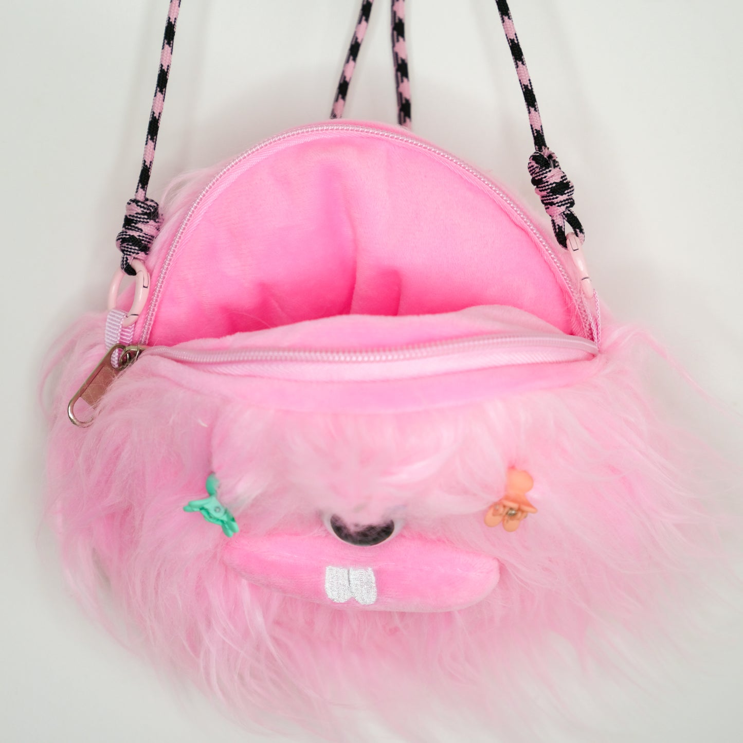 Pink Monster Crossbody Bag