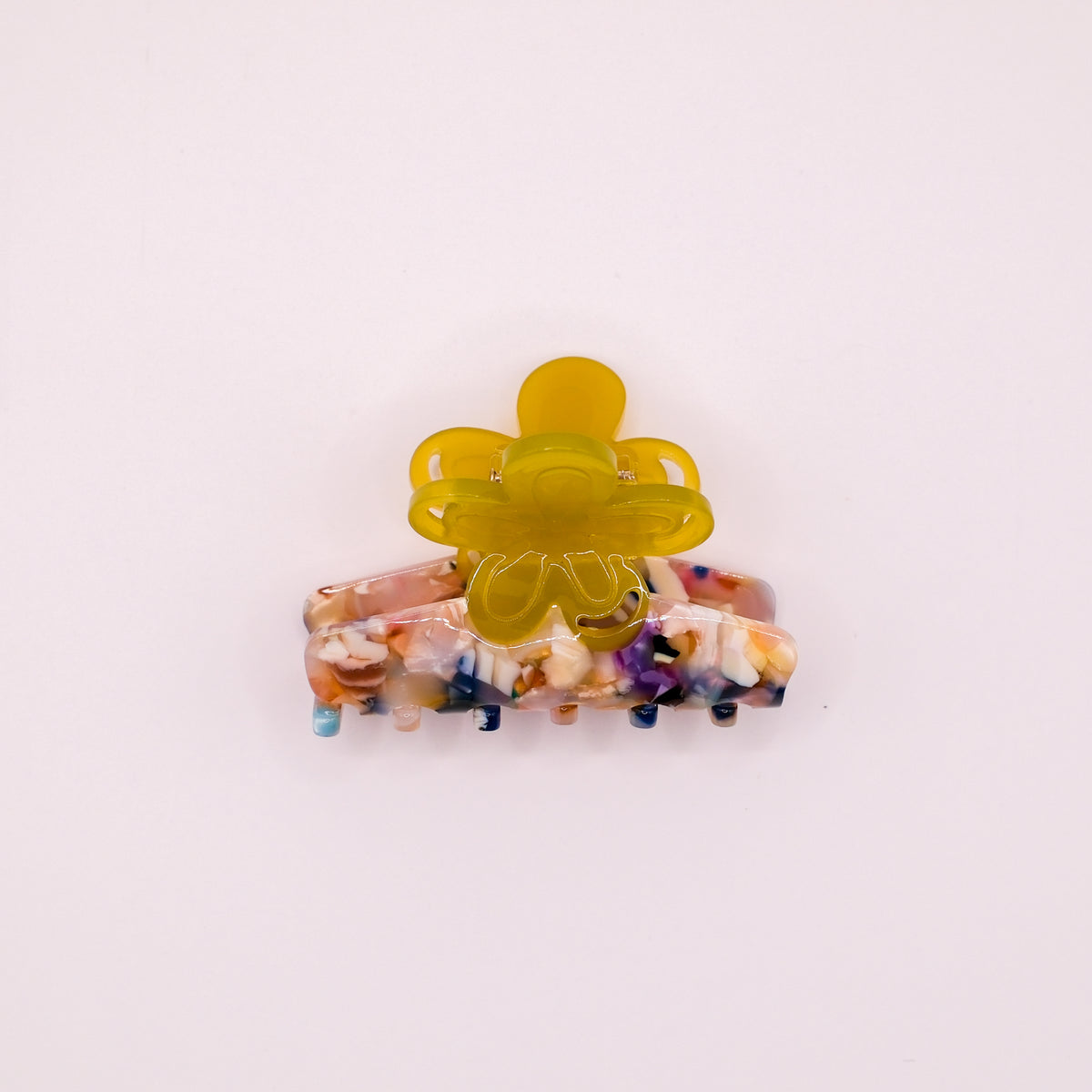 Rainbow Daisy Hair Claw