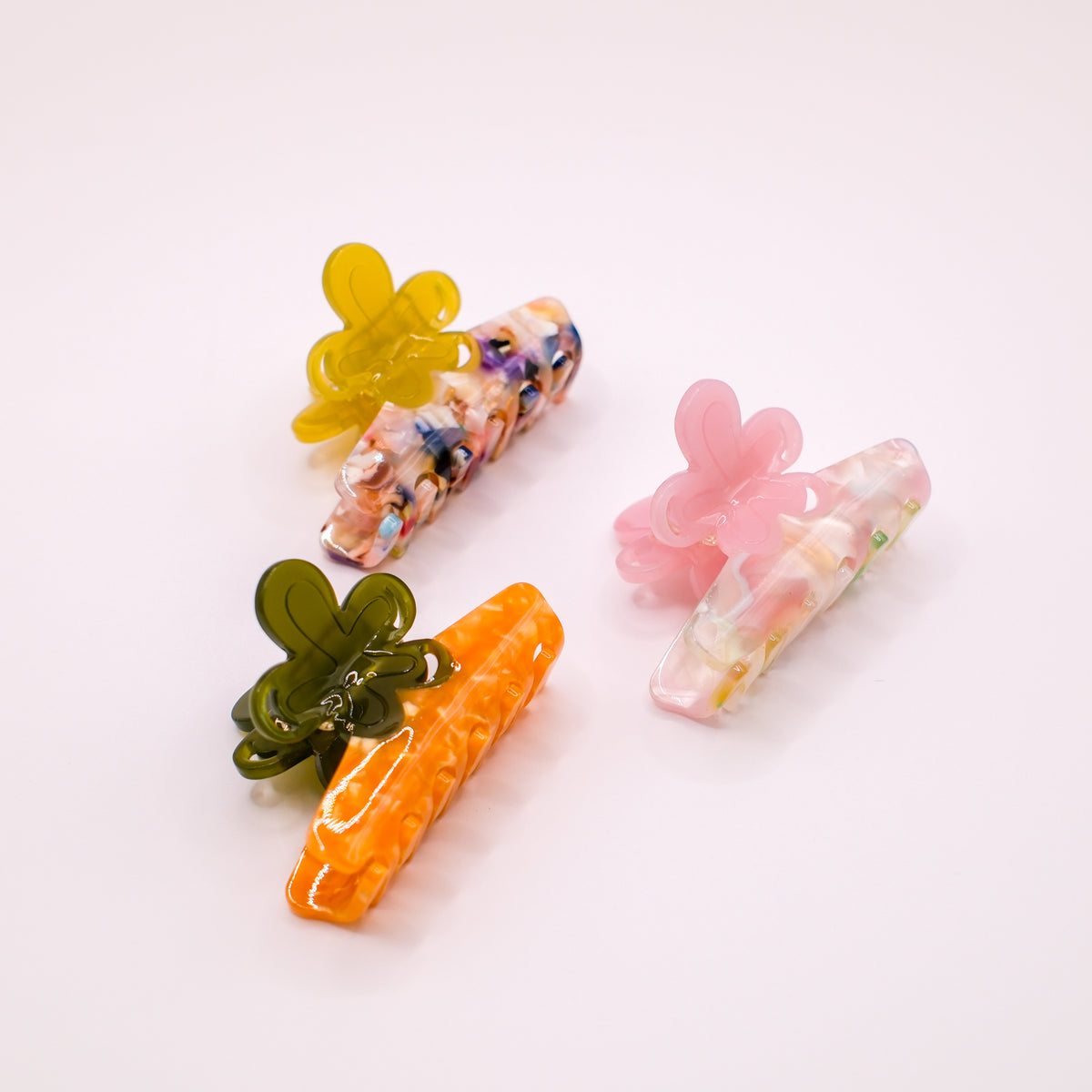 Rainbow Daisy Hair Claw