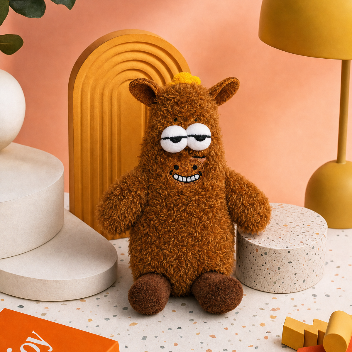 Scruffy Monster Phone Stand Bag Charm