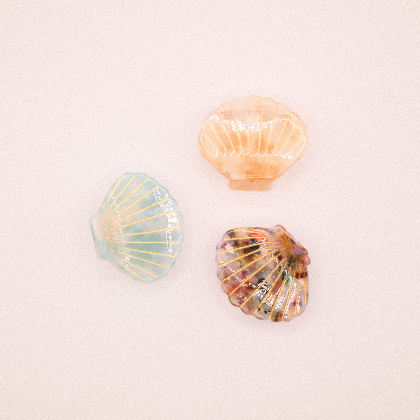 Iridescent Seashell Hair Claw