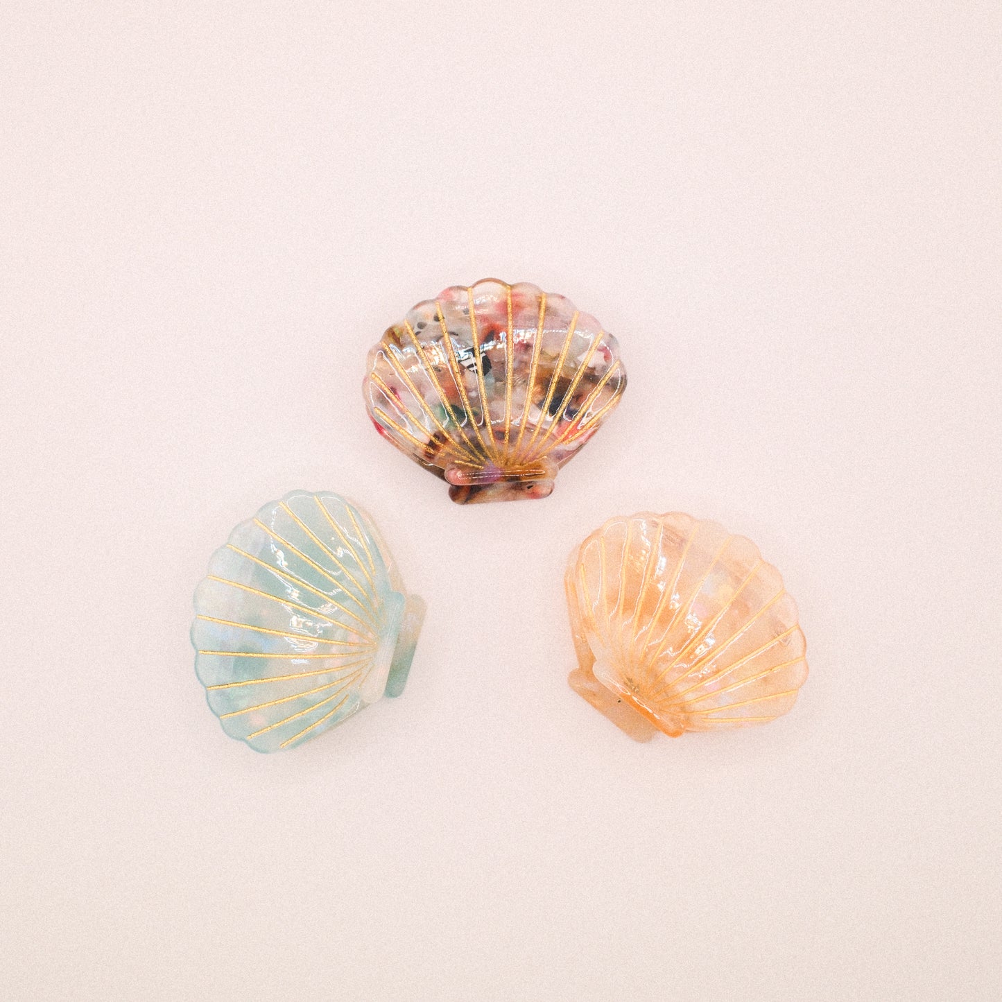 Iridescent Seashell Hair Claw