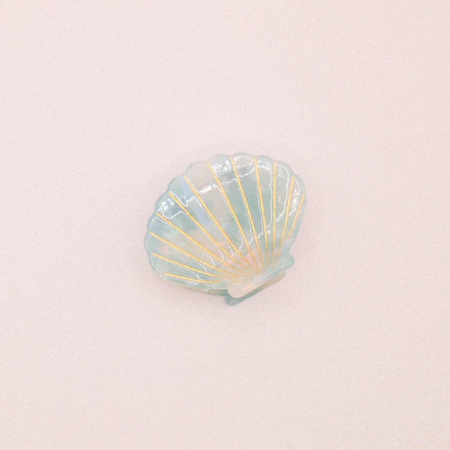 Ocean Green Seashell Hair Claw