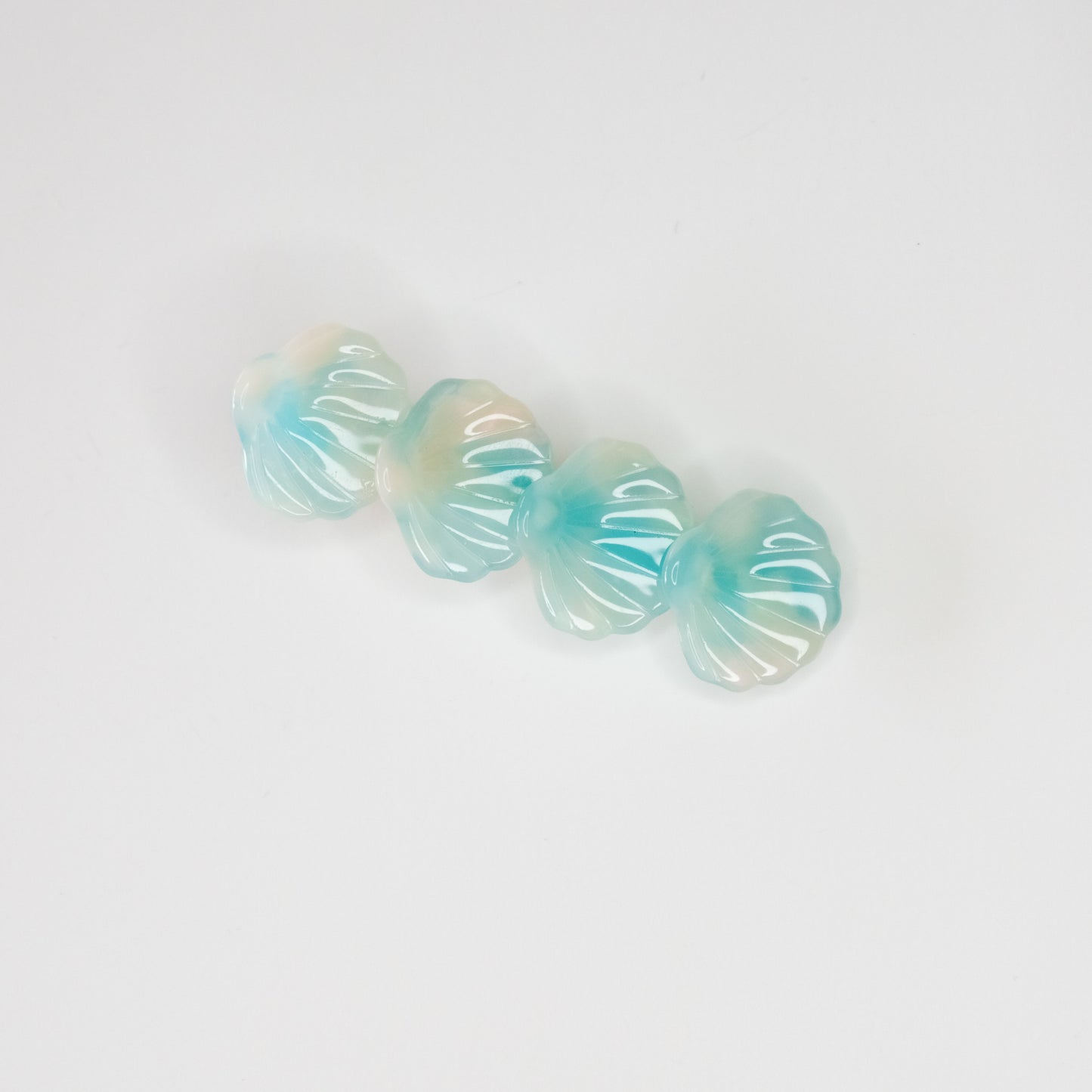 Seashell Hair Clip Forest Swirl
