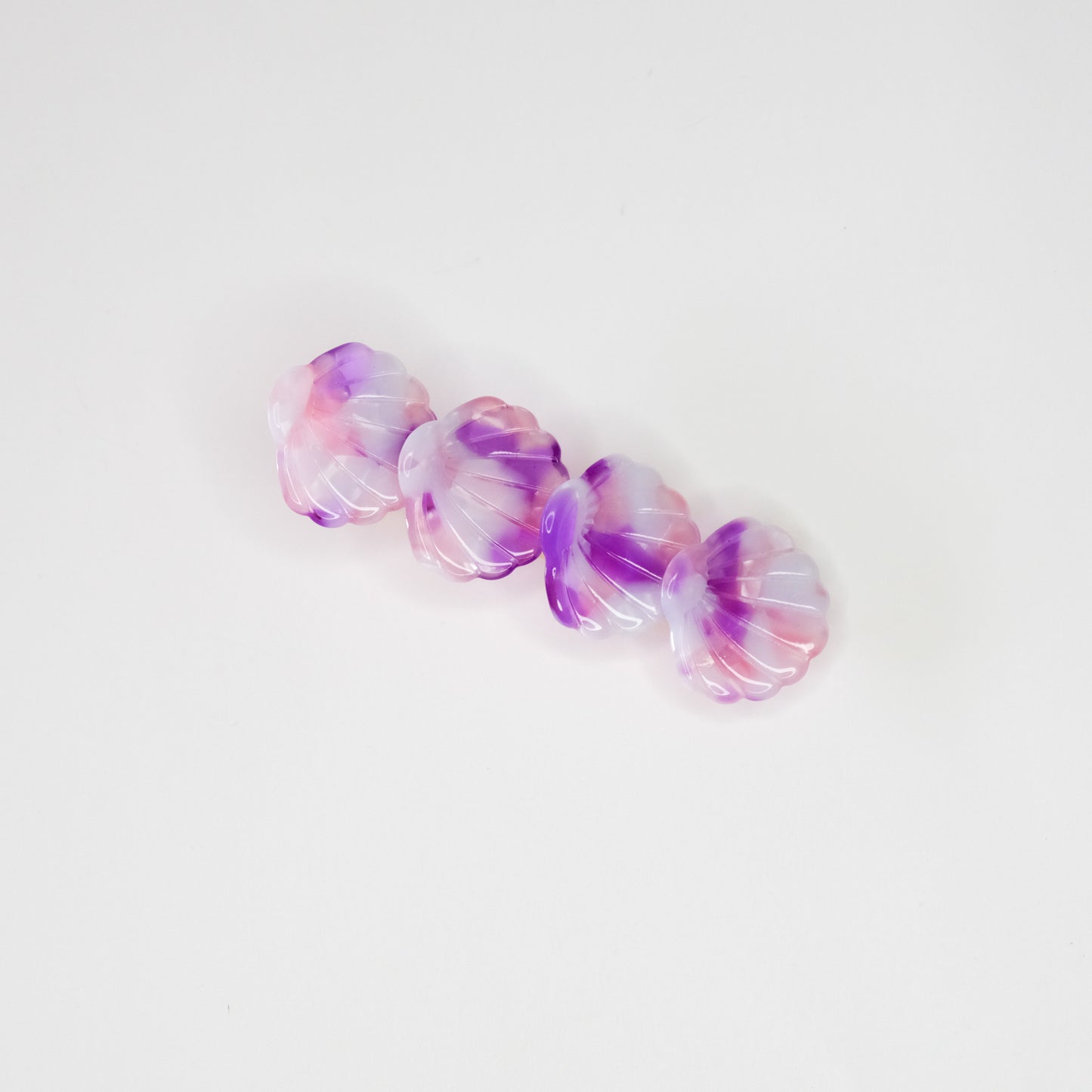 Seashell Hair Clip Lilac Swirl