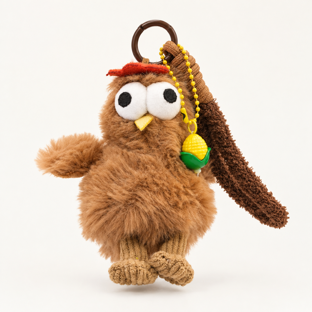 Big-Eyed Chicken Squeaky Egg Charm