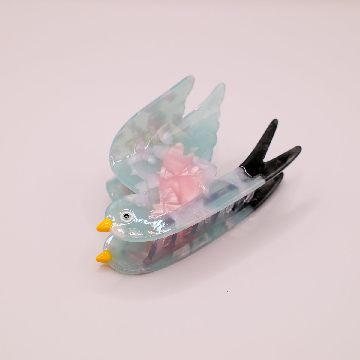 Sky Blue Bird Hair Claw