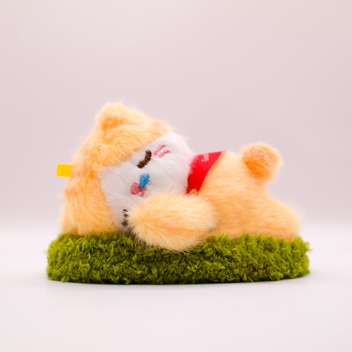 Yellow Snoozing Cat Bag Charm