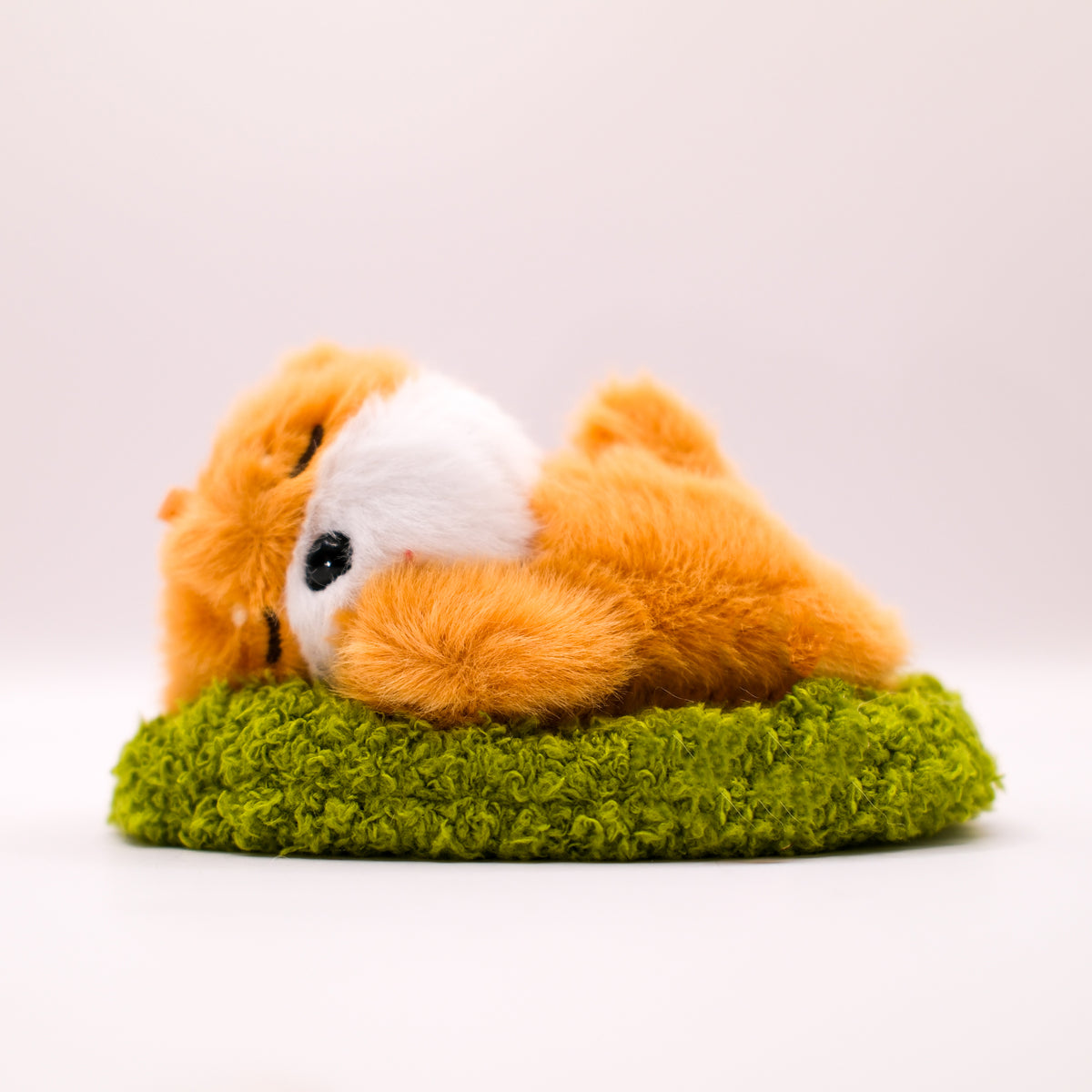 Orange Snoozing Dog Bag Charm