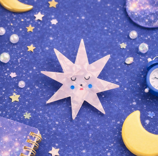Sleepy Star Hair Clip