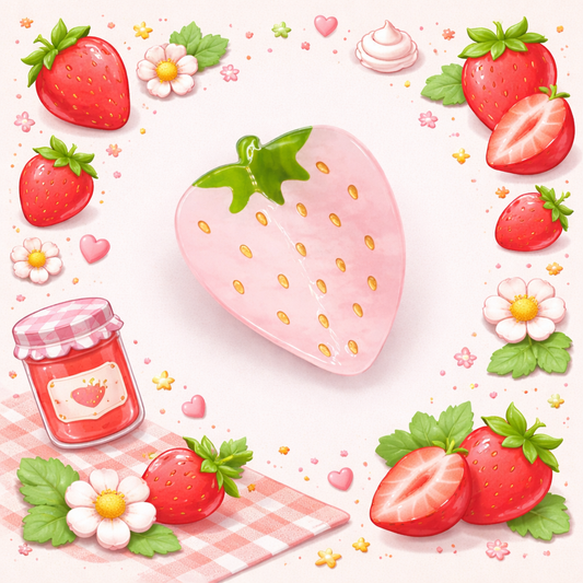 Blush Strawberry Hair Claw
