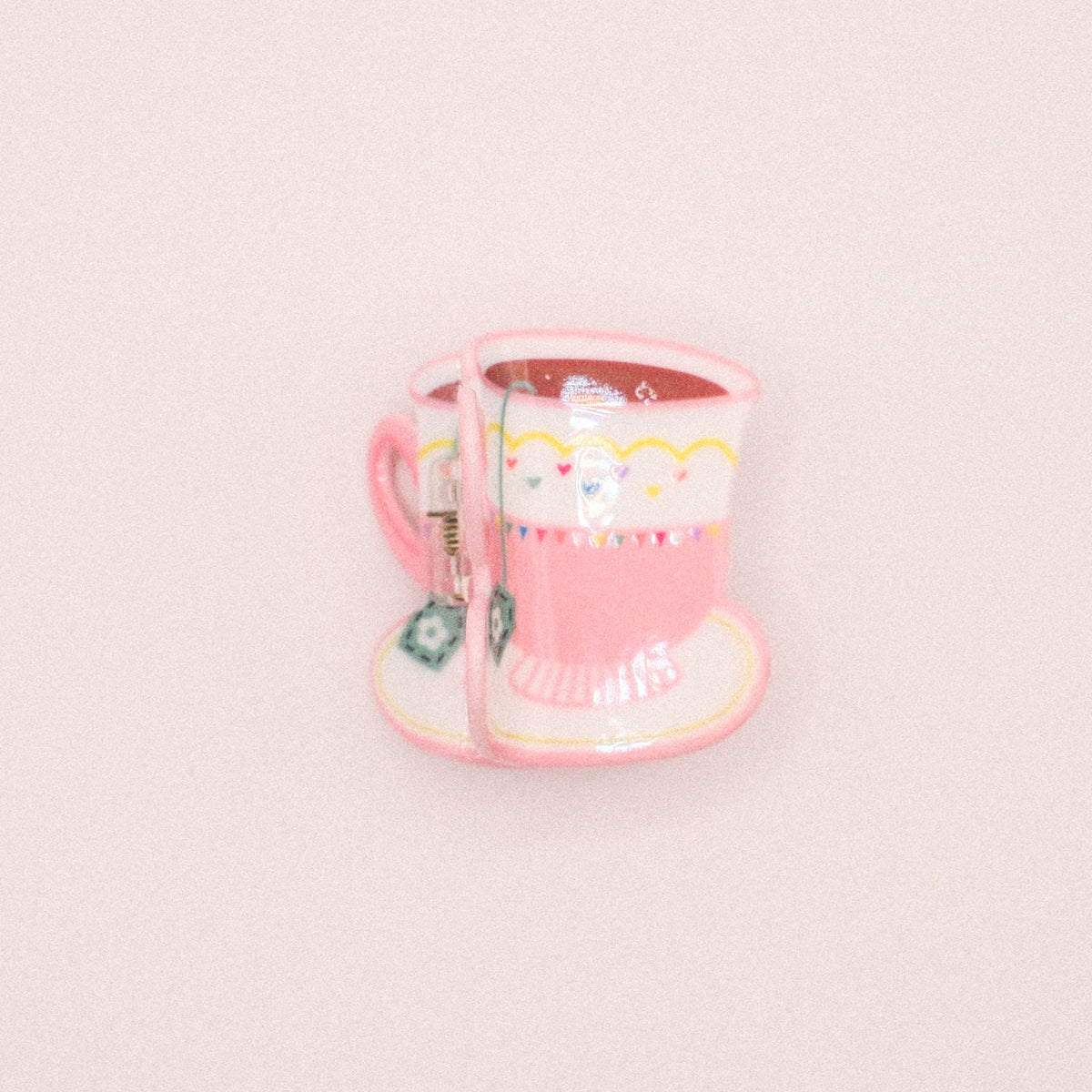 Pink Tea Time Hair Claw