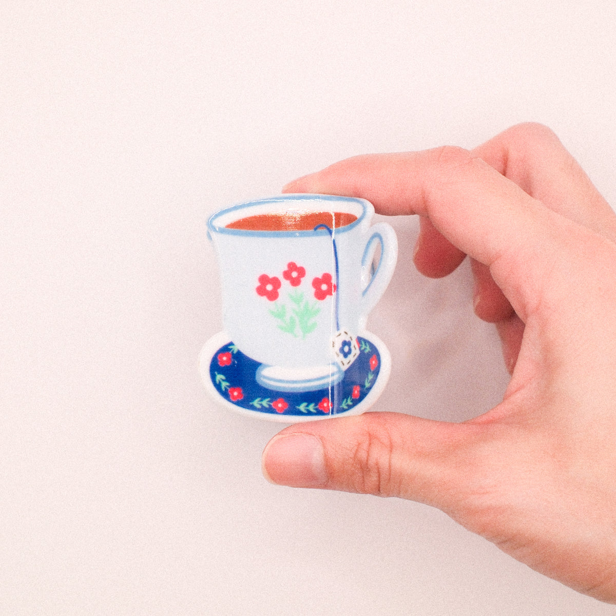 Red Flower Tea Hair Claw