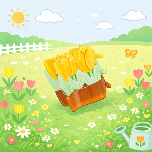 Sunny Tulips Hair Claw