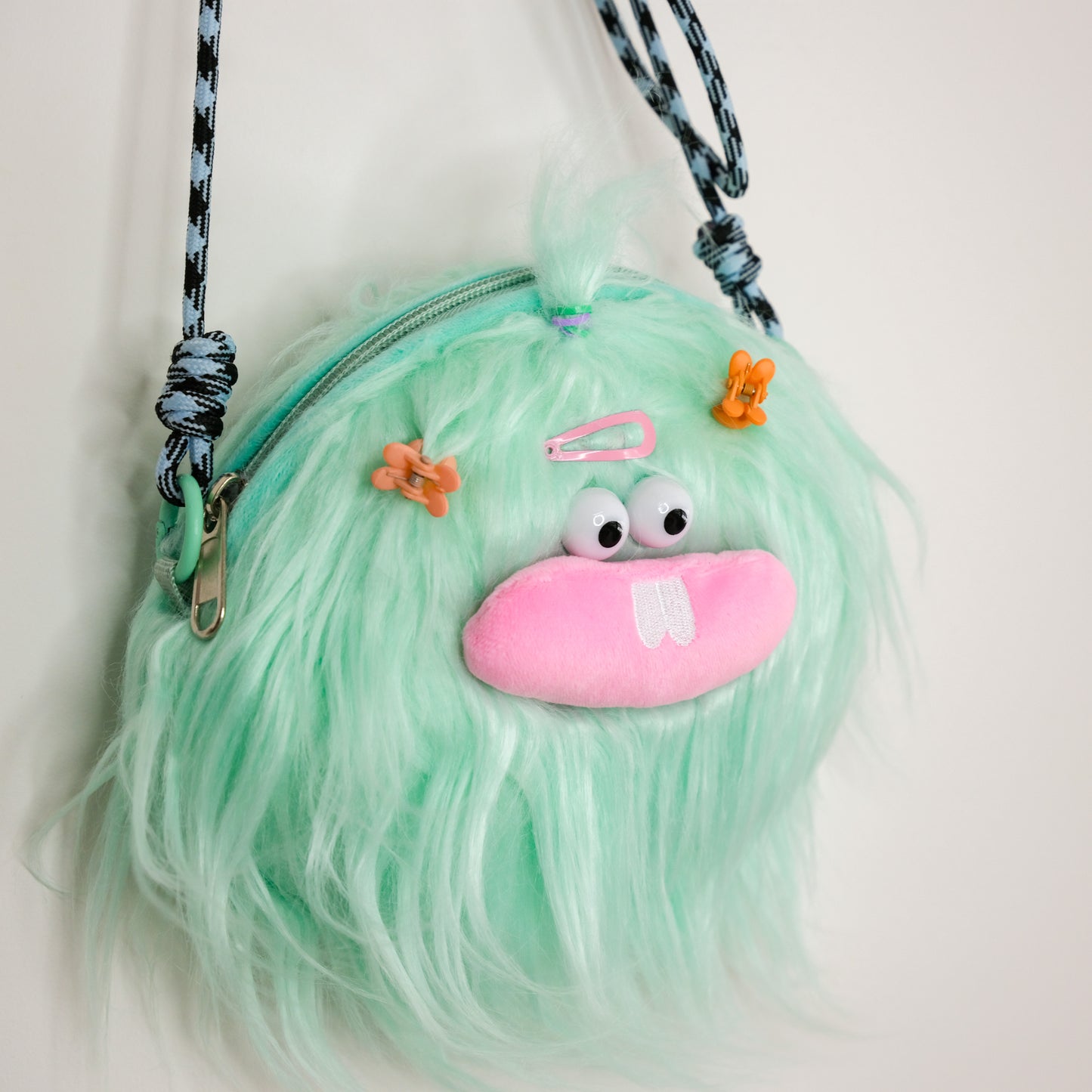 Turquoise Monster Crossbody Bag