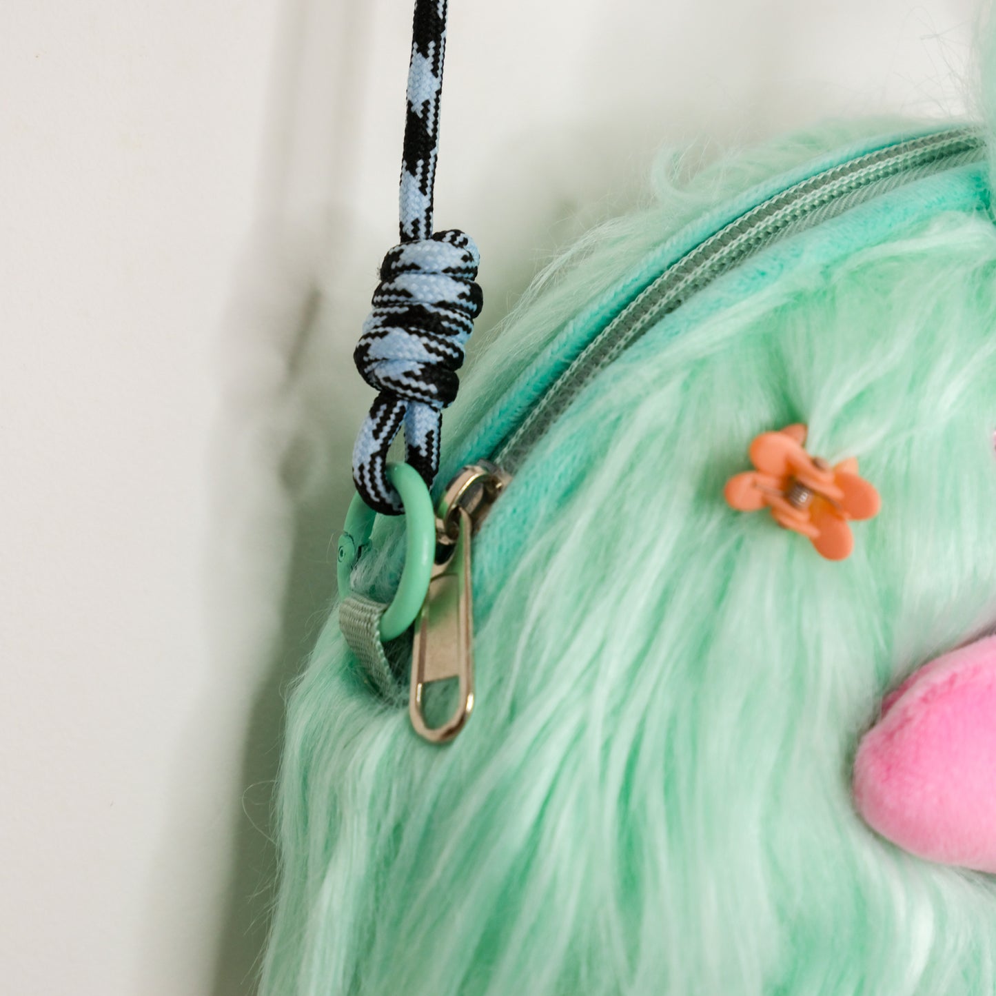 Turquoise Monster Crossbody Bag