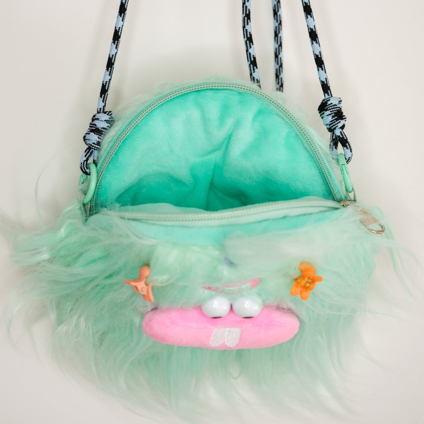 Turquoise Monster Crossbody Bag