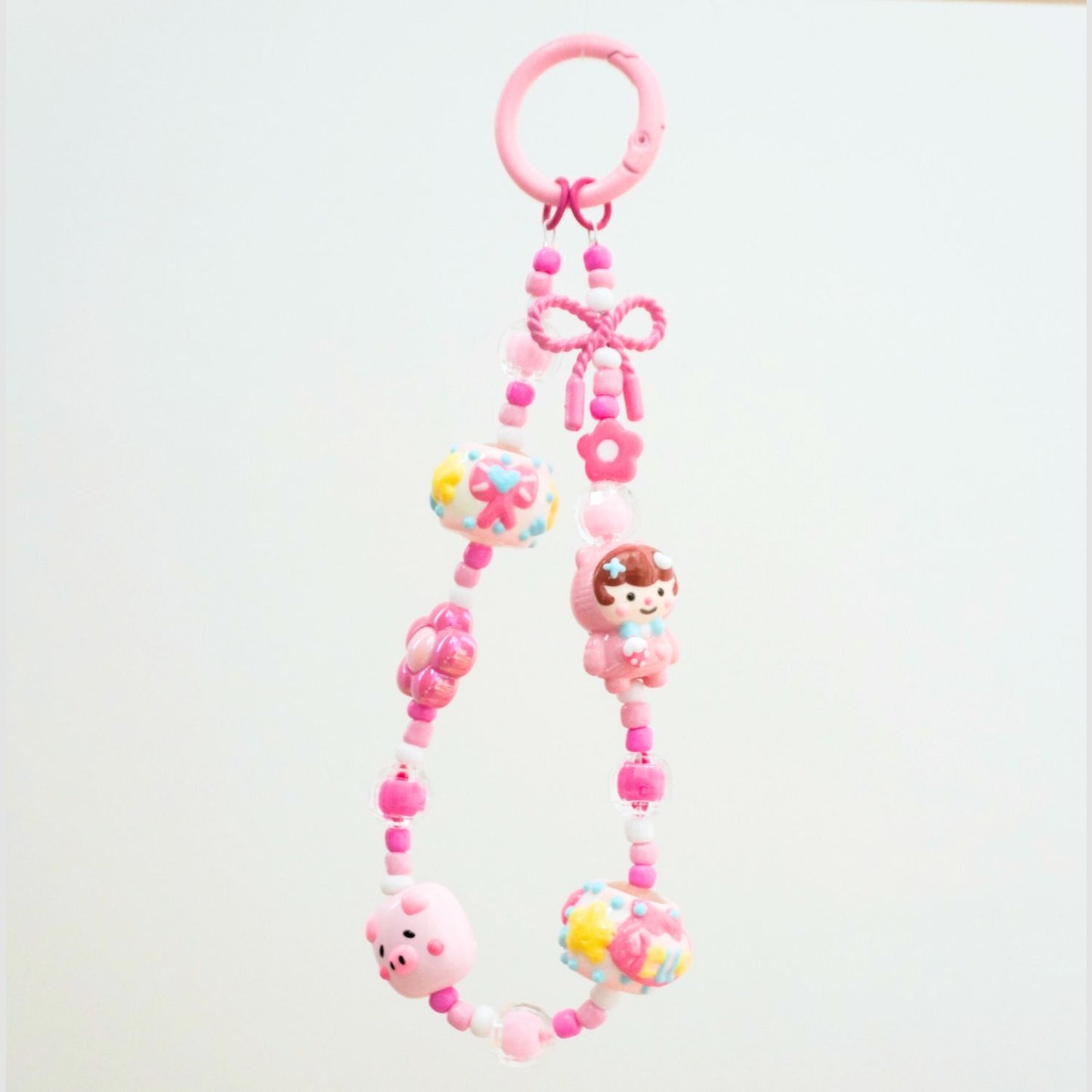 Sweet Pink Beaded Strap