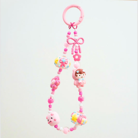 Sweet Pink Beaded Strap