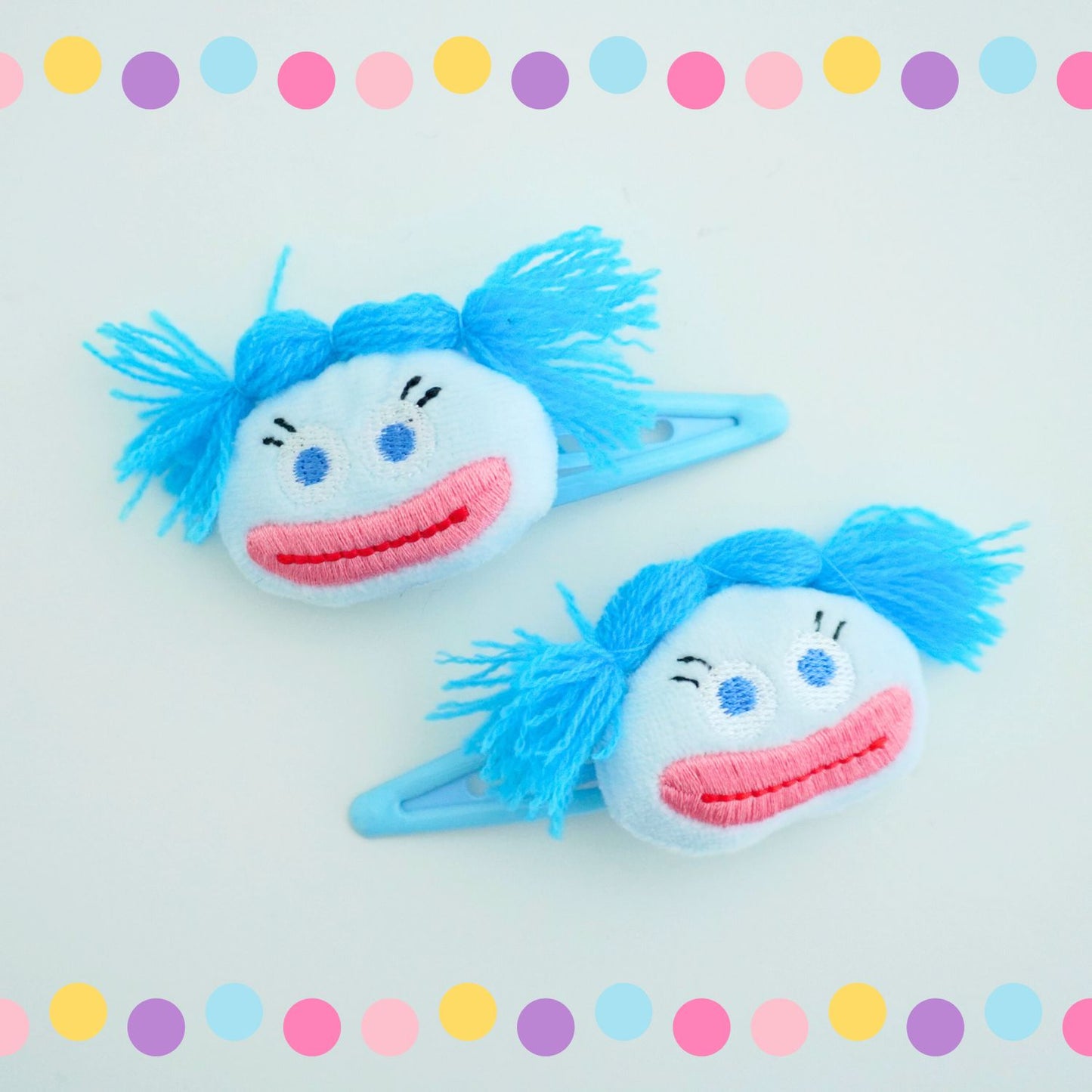 Blue Pigtail Hair Clip [Set of 2]