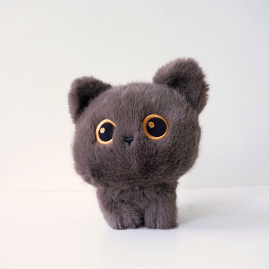 Grey Sitting Cat Plushie