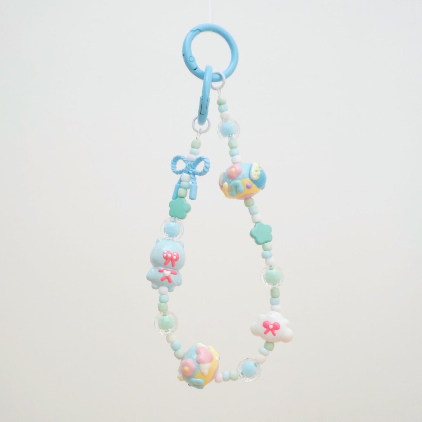 Sweet Blue Beaded Strap