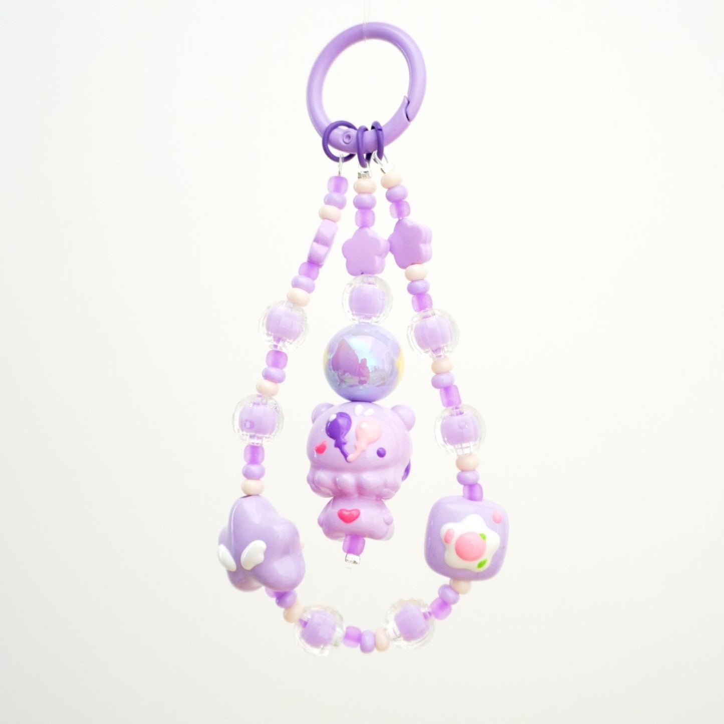 Bearie Girl Beaded Charm